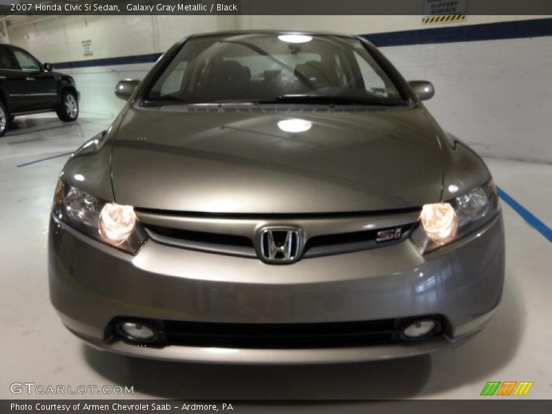 Galaxy Gray Metallic / Black 2007 Honda Civic Si Sedan