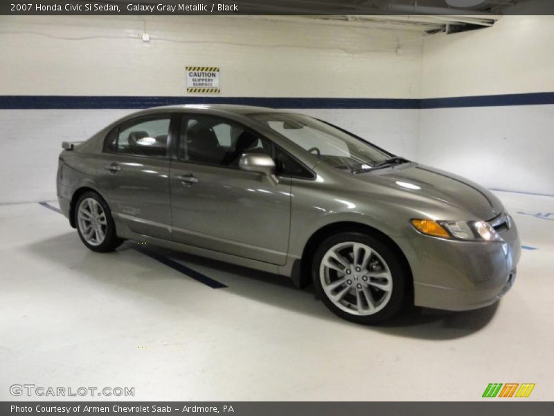 Galaxy Gray Metallic / Black 2007 Honda Civic Si Sedan