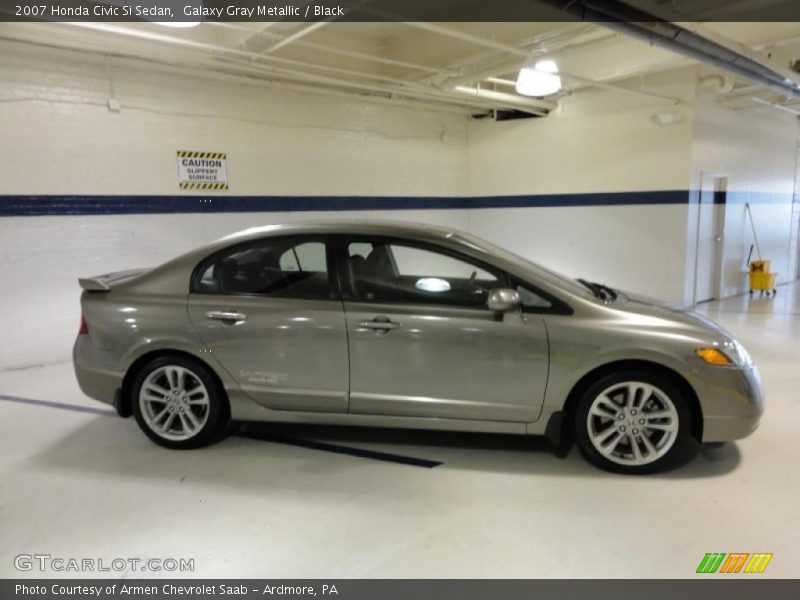 Galaxy Gray Metallic / Black 2007 Honda Civic Si Sedan
