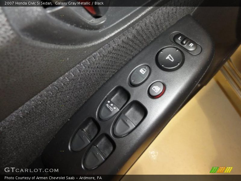 Galaxy Gray Metallic / Black 2007 Honda Civic Si Sedan