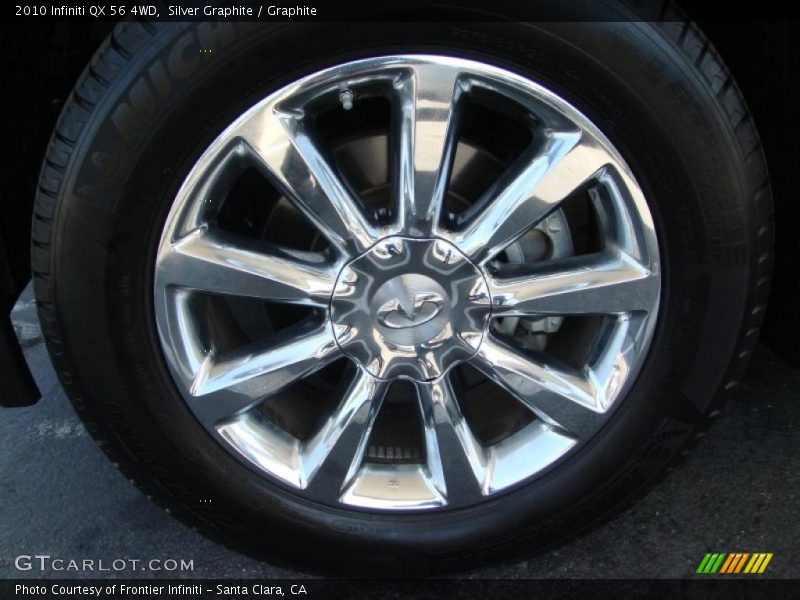 Silver Graphite / Graphite 2010 Infiniti QX 56 4WD