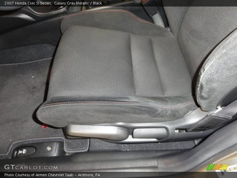 Galaxy Gray Metallic / Black 2007 Honda Civic Si Sedan