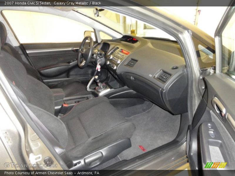 Galaxy Gray Metallic / Black 2007 Honda Civic Si Sedan
