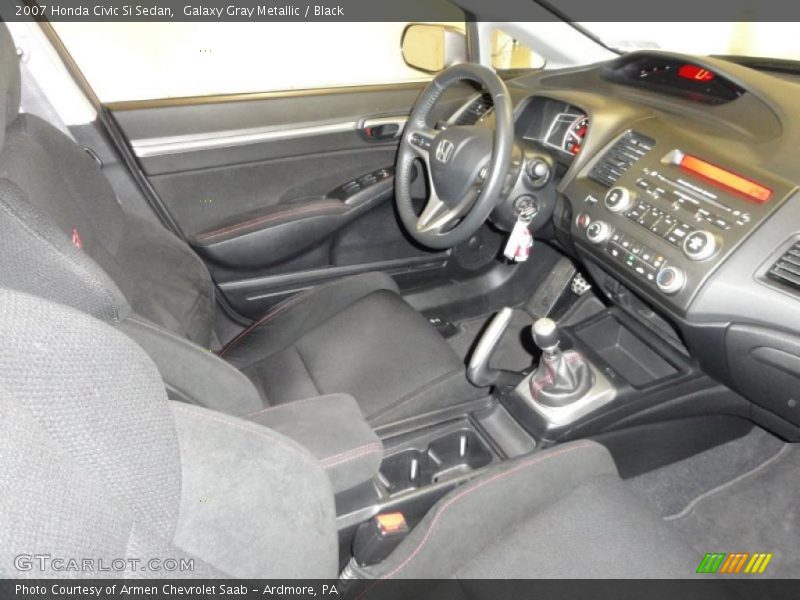 Galaxy Gray Metallic / Black 2007 Honda Civic Si Sedan
