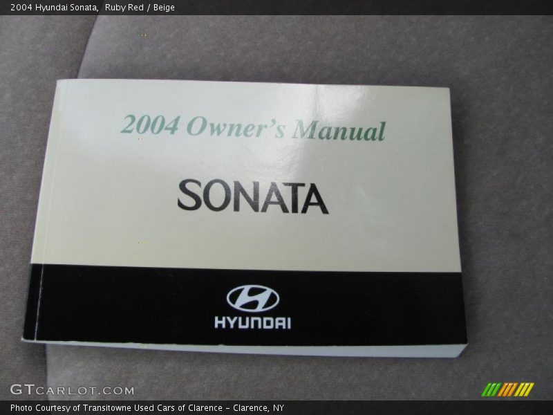Ruby Red / Beige 2004 Hyundai Sonata