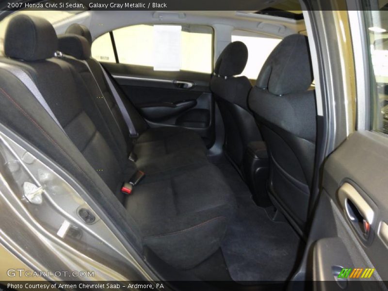 Galaxy Gray Metallic / Black 2007 Honda Civic Si Sedan