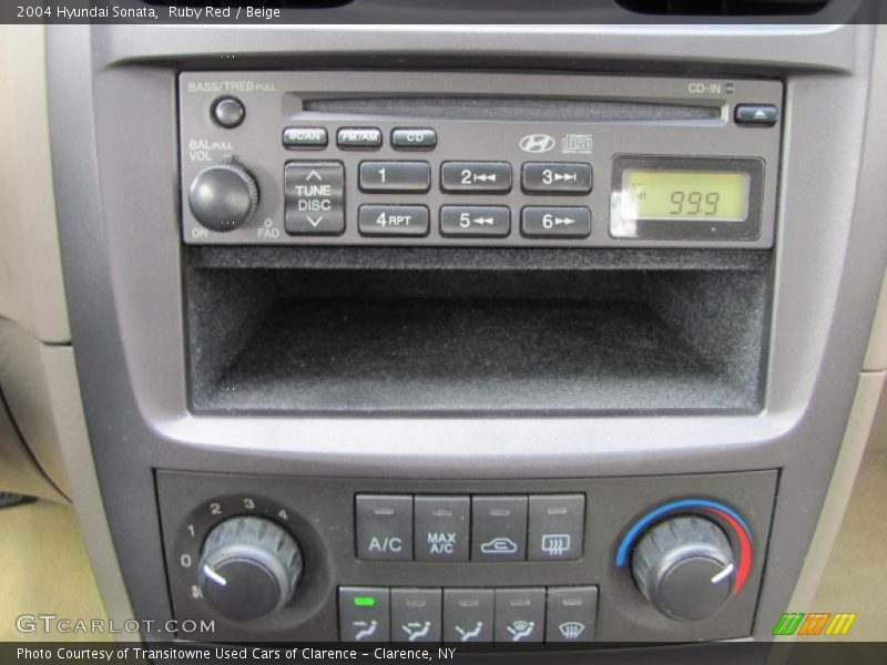 Ruby Red / Beige 2004 Hyundai Sonata