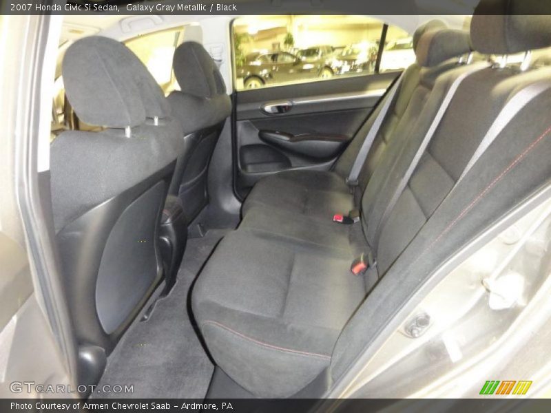 Galaxy Gray Metallic / Black 2007 Honda Civic Si Sedan
