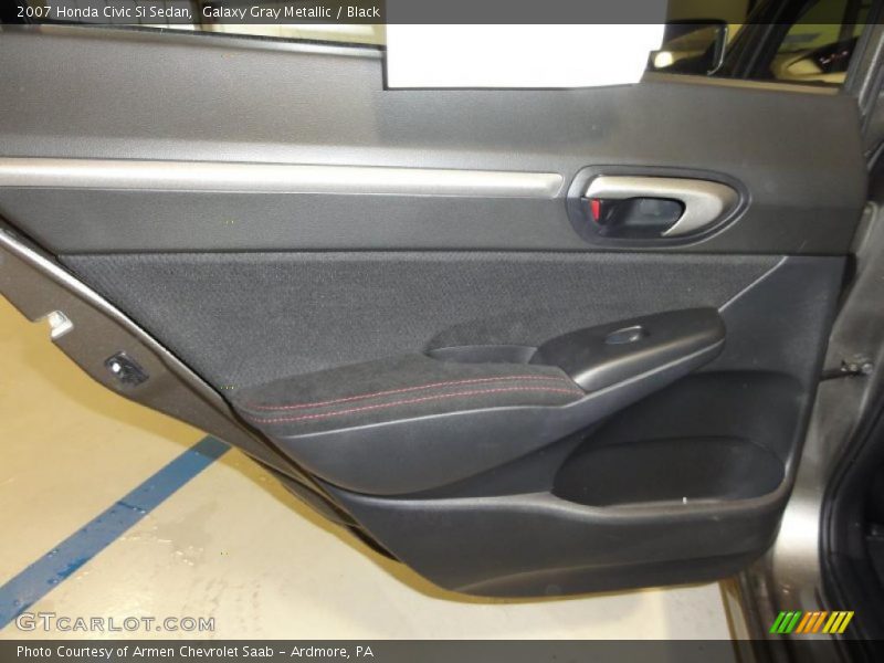 Galaxy Gray Metallic / Black 2007 Honda Civic Si Sedan