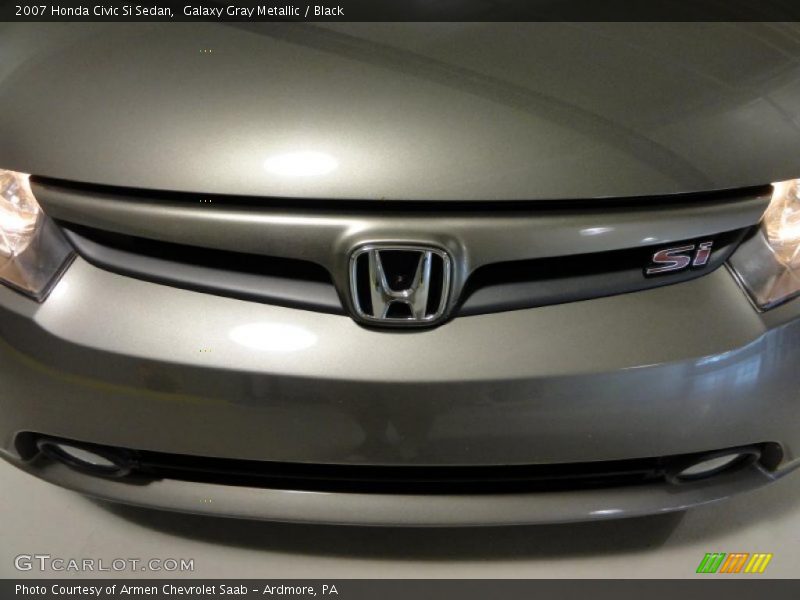 Galaxy Gray Metallic / Black 2007 Honda Civic Si Sedan