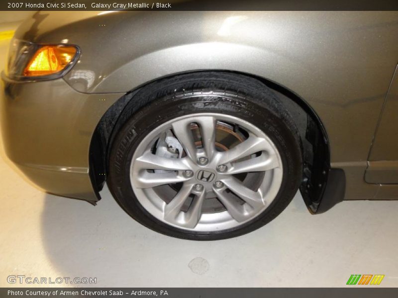 Galaxy Gray Metallic / Black 2007 Honda Civic Si Sedan
