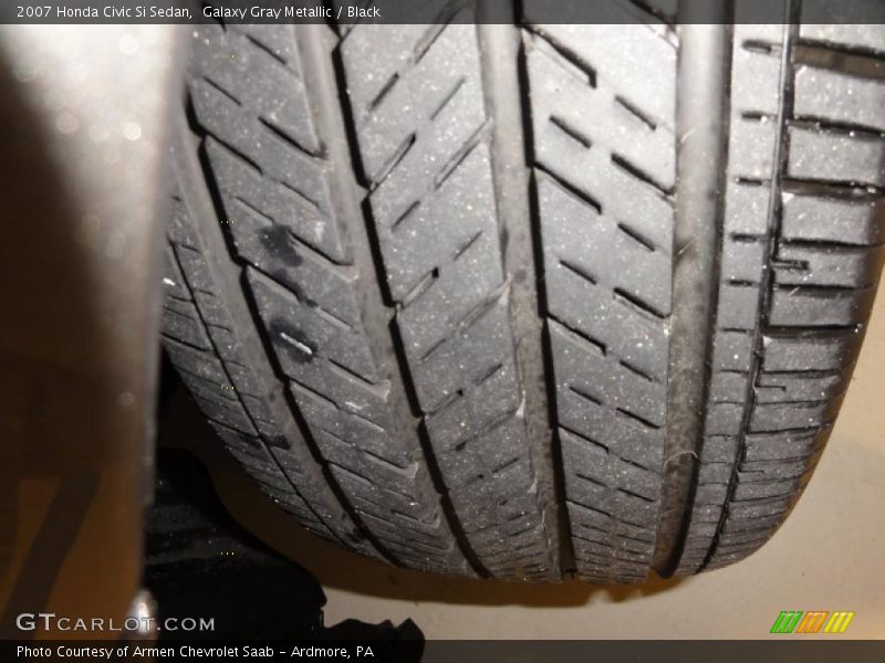Galaxy Gray Metallic / Black 2007 Honda Civic Si Sedan