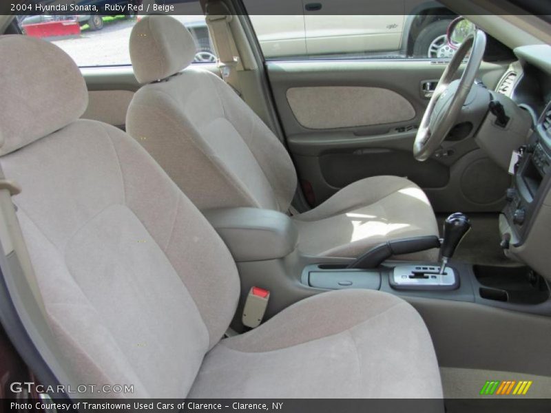 Ruby Red / Beige 2004 Hyundai Sonata