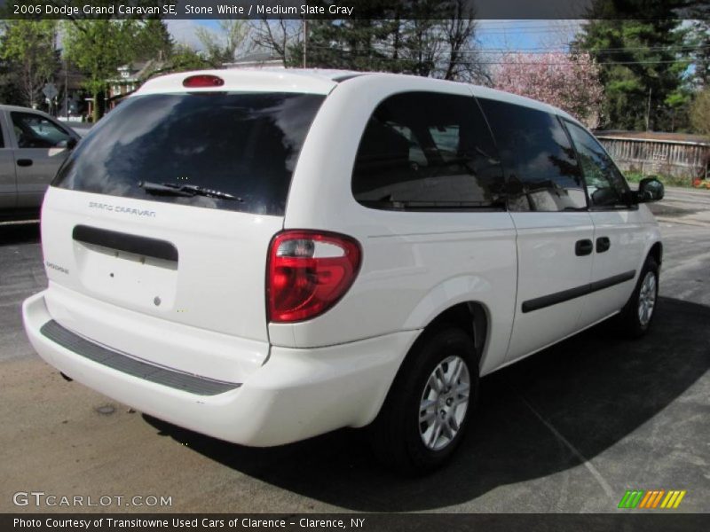 Stone White / Medium Slate Gray 2006 Dodge Grand Caravan SE
