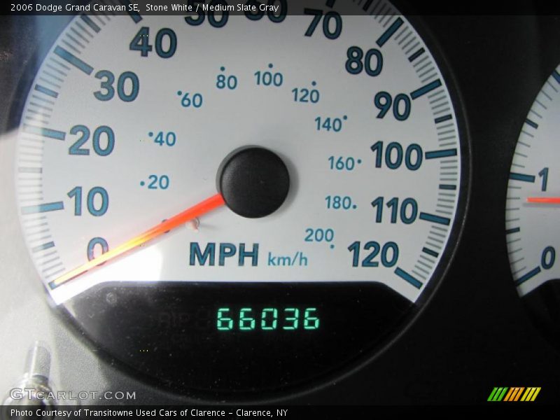 Stone White / Medium Slate Gray 2006 Dodge Grand Caravan SE