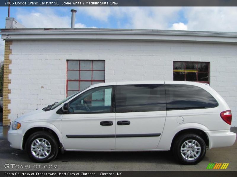 Stone White / Medium Slate Gray 2006 Dodge Grand Caravan SE