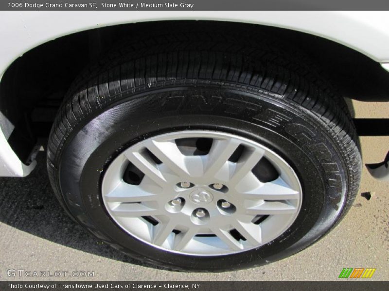 Stone White / Medium Slate Gray 2006 Dodge Grand Caravan SE