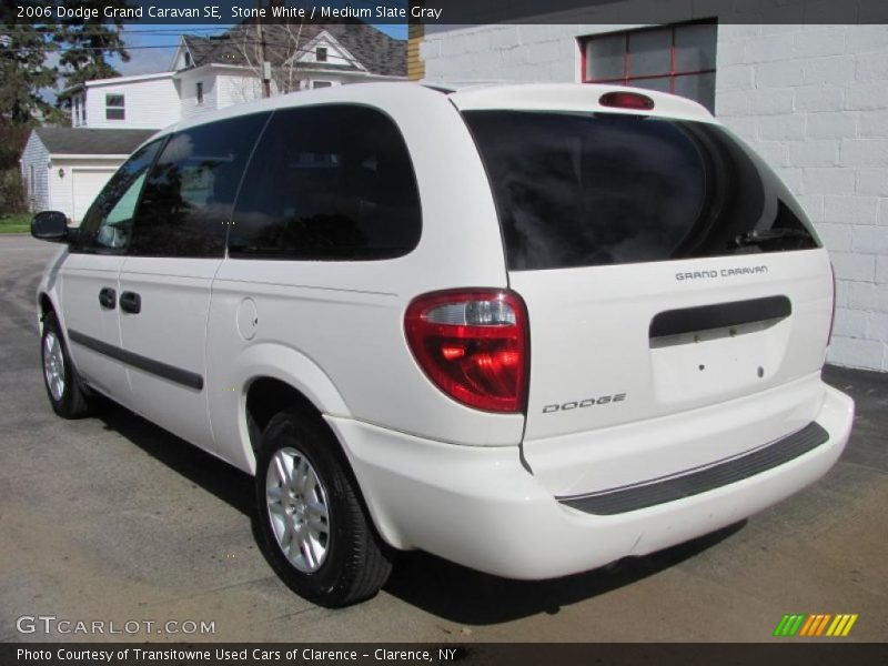 Stone White / Medium Slate Gray 2006 Dodge Grand Caravan SE