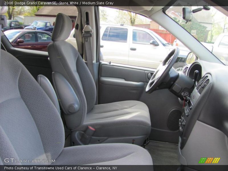 Stone White / Medium Slate Gray 2006 Dodge Grand Caravan SE