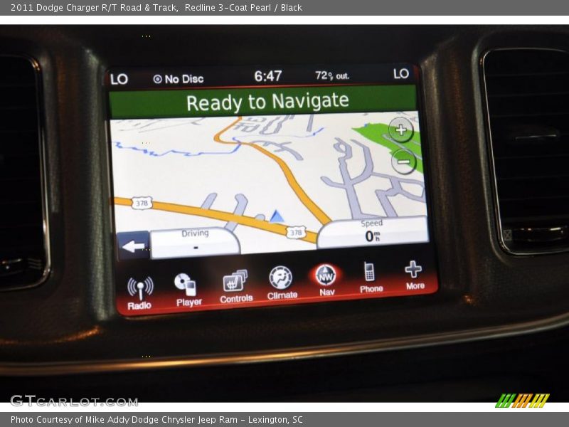 Navigation of 2011 Charger R/T Road & Track