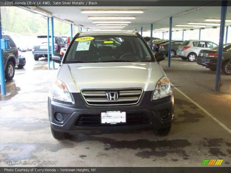 Satin Silver Metallic / Black 2005 Honda CR-V LX 4WD