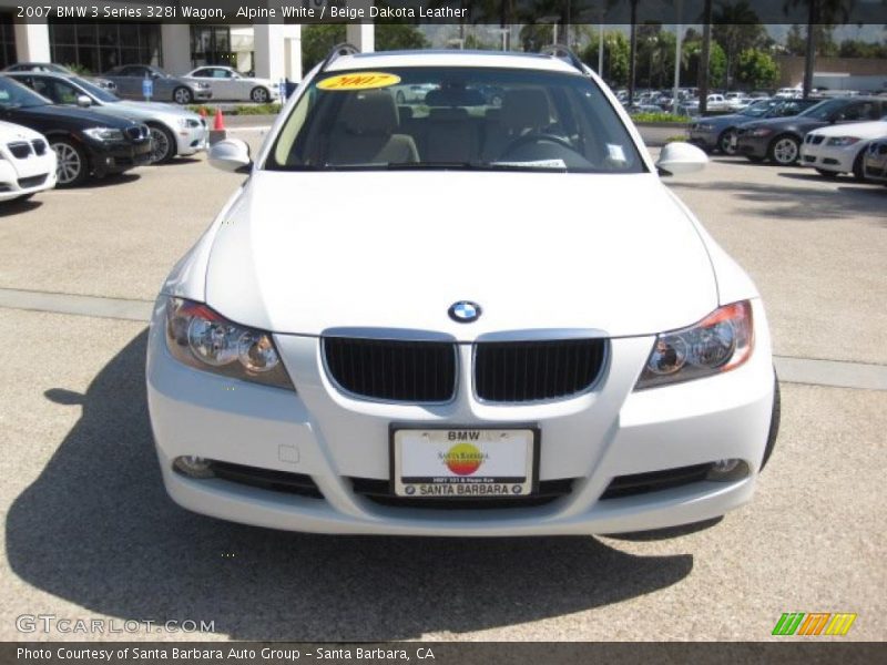 Alpine White / Beige Dakota Leather 2007 BMW 3 Series 328i Wagon