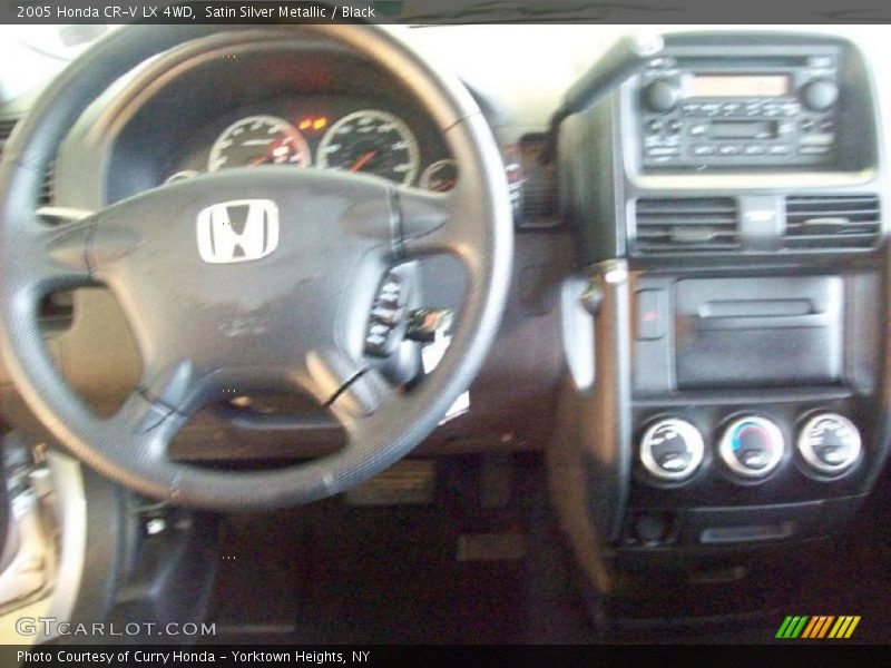 Satin Silver Metallic / Black 2005 Honda CR-V LX 4WD