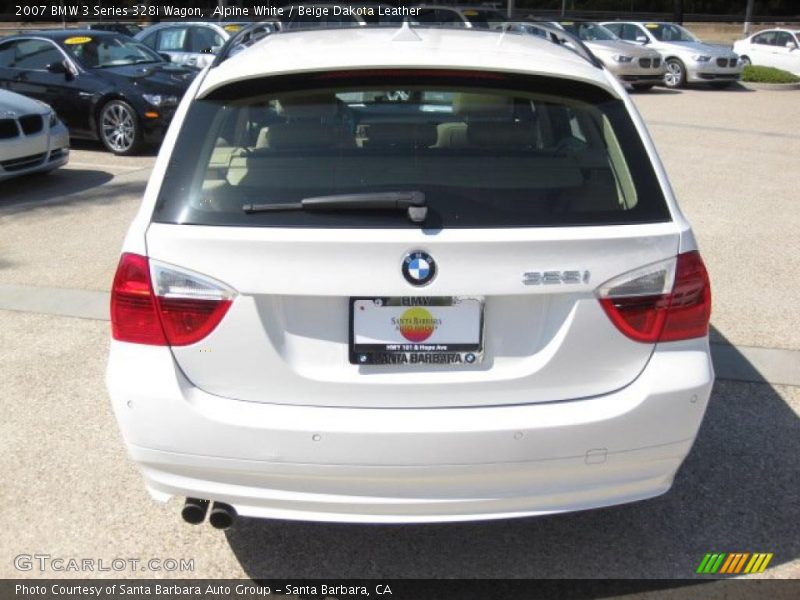 Alpine White / Beige Dakota Leather 2007 BMW 3 Series 328i Wagon