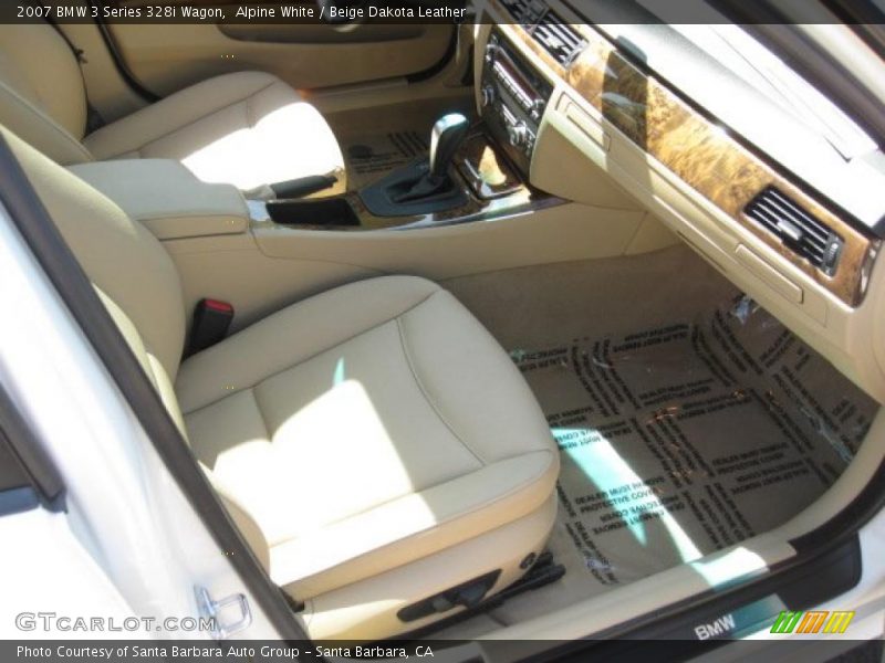 Alpine White / Beige Dakota Leather 2007 BMW 3 Series 328i Wagon