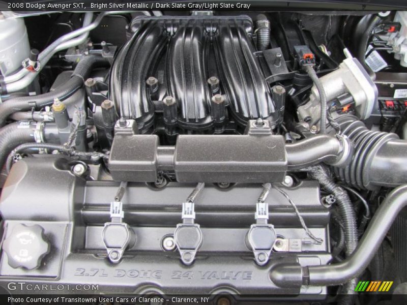 Bright Silver Metallic / Dark Slate Gray/Light Slate Gray 2008 Dodge Avenger SXT