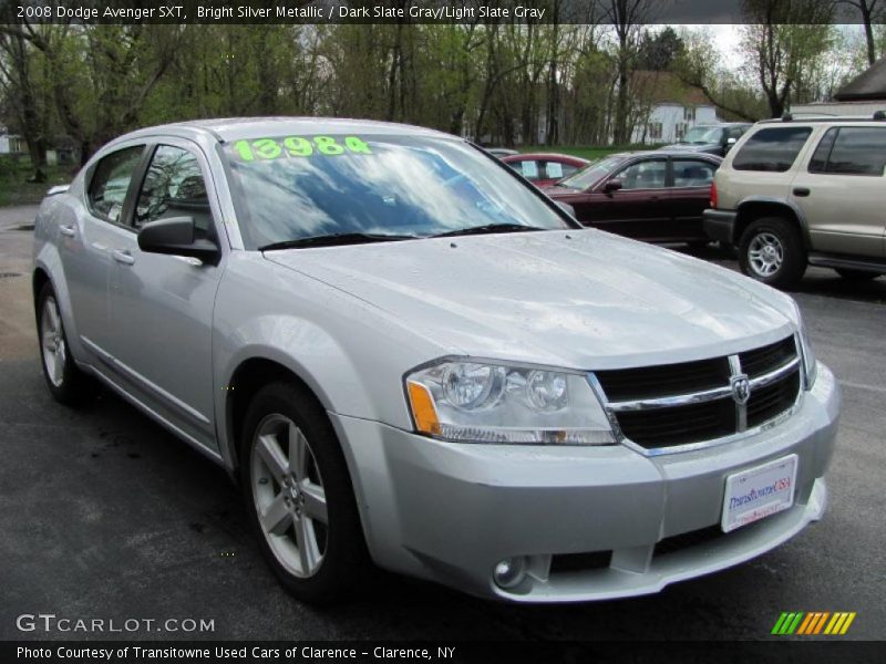 Bright Silver Metallic / Dark Slate Gray/Light Slate Gray 2008 Dodge Avenger SXT