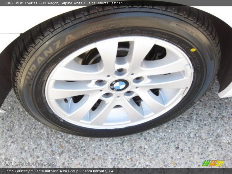 Alpine White / Beige Dakota Leather 2007 BMW 3 Series 328i Wagon