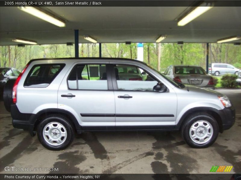 Satin Silver Metallic / Black 2005 Honda CR-V LX 4WD