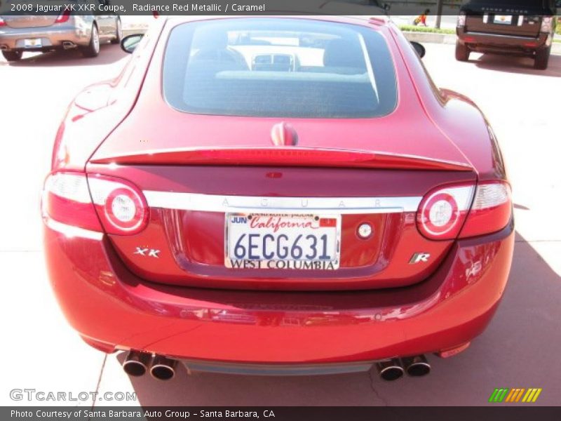 Radiance Red Metallic / Caramel 2008 Jaguar XK XKR Coupe