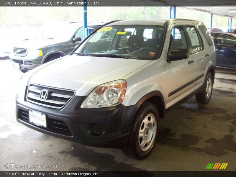 Satin Silver Metallic / Black 2005 Honda CR-V LX 4WD