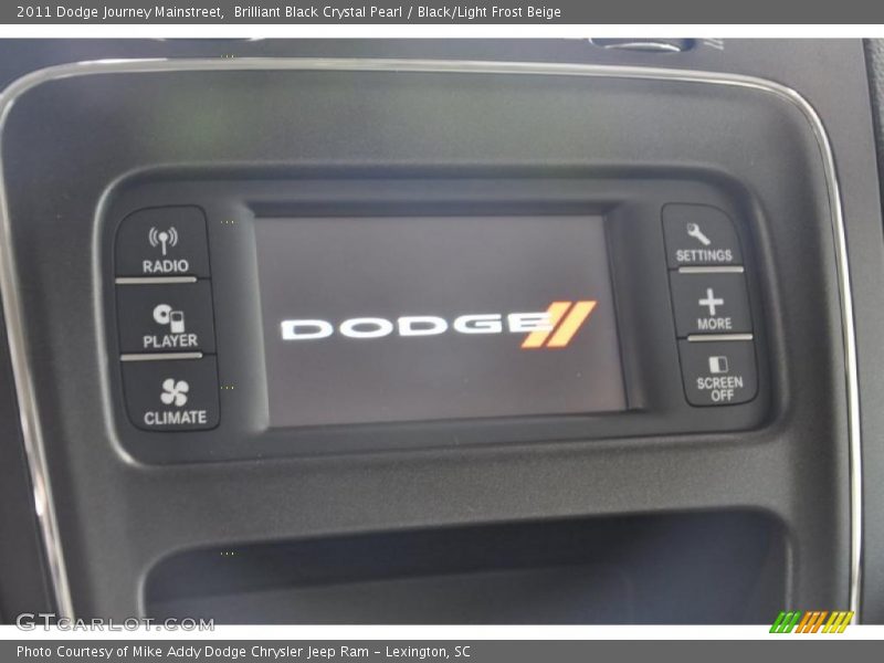 Brilliant Black Crystal Pearl / Black/Light Frost Beige 2011 Dodge Journey Mainstreet