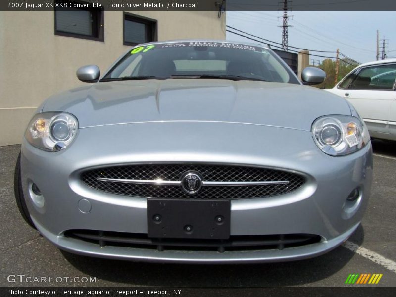 Liquid Silver Metallic / Charcoal 2007 Jaguar XK XK8 Convertible