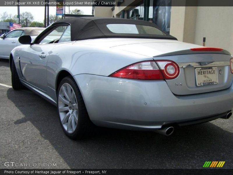 Liquid Silver Metallic / Charcoal 2007 Jaguar XK XK8 Convertible