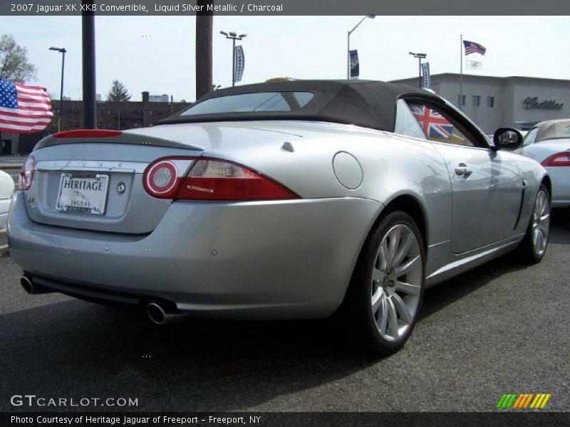 Liquid Silver Metallic / Charcoal 2007 Jaguar XK XK8 Convertible