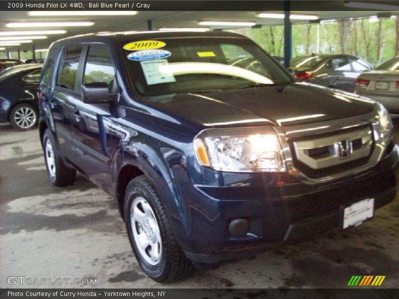 Bali Blue Pearl / Gray 2009 Honda Pilot LX 4WD