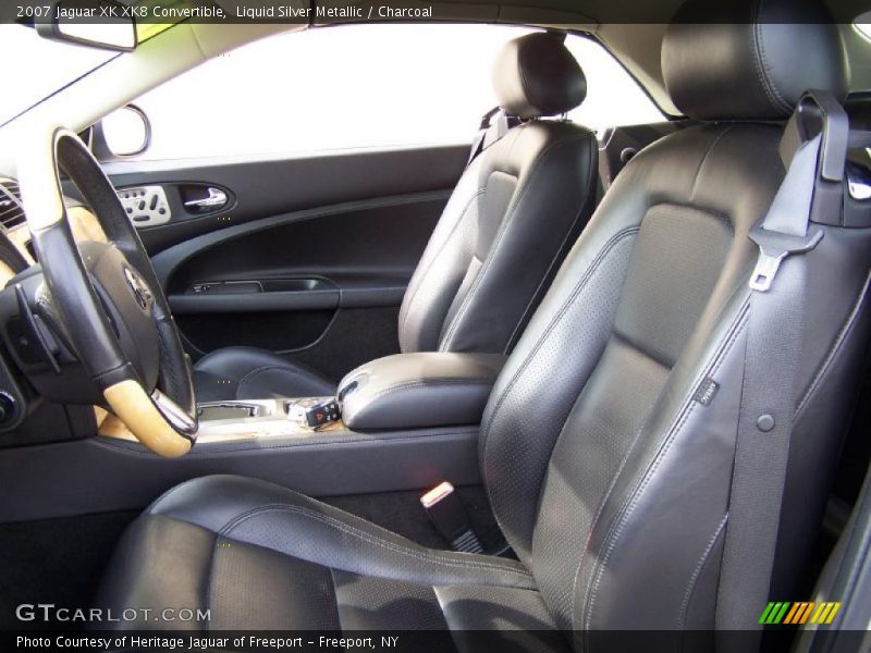 Liquid Silver Metallic / Charcoal 2007 Jaguar XK XK8 Convertible