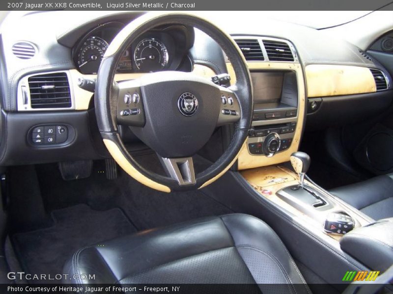 Liquid Silver Metallic / Charcoal 2007 Jaguar XK XK8 Convertible