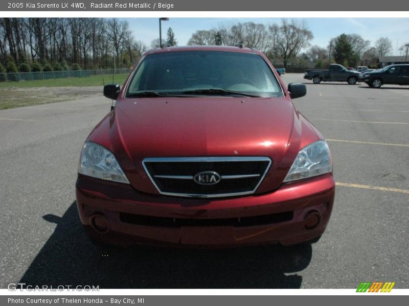 Radiant Red Metallic / Beige 2005 Kia Sorento LX 4WD