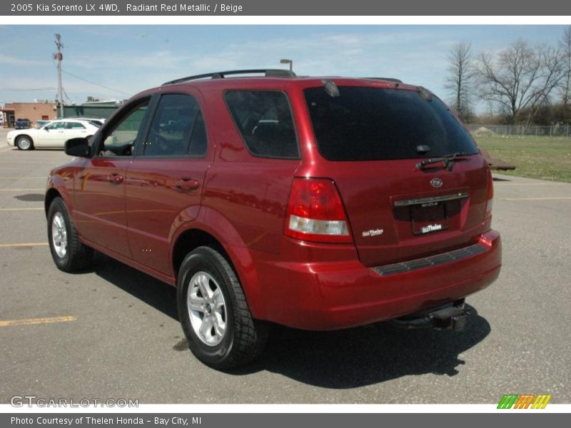 Radiant Red Metallic / Beige 2005 Kia Sorento LX 4WD