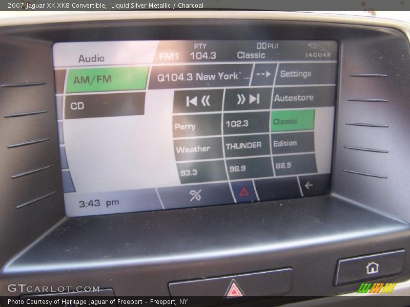 Liquid Silver Metallic / Charcoal 2007 Jaguar XK XK8 Convertible