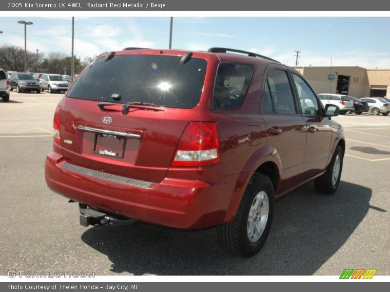 Radiant Red Metallic / Beige 2005 Kia Sorento LX 4WD