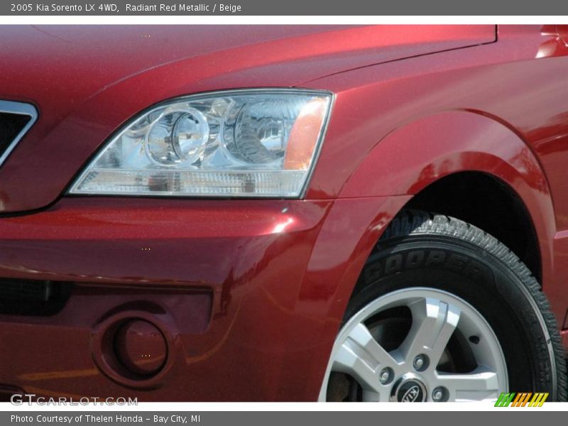 Radiant Red Metallic / Beige 2005 Kia Sorento LX 4WD