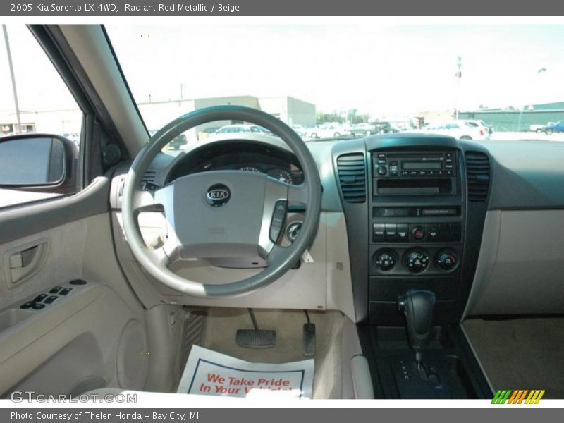 Radiant Red Metallic / Beige 2005 Kia Sorento LX 4WD