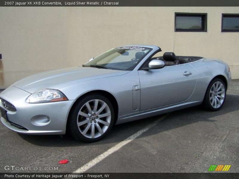 Liquid Silver Metallic / Charcoal 2007 Jaguar XK XK8 Convertible