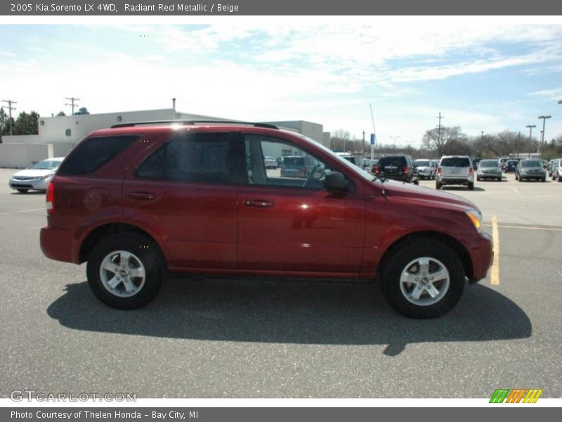 Radiant Red Metallic / Beige 2005 Kia Sorento LX 4WD